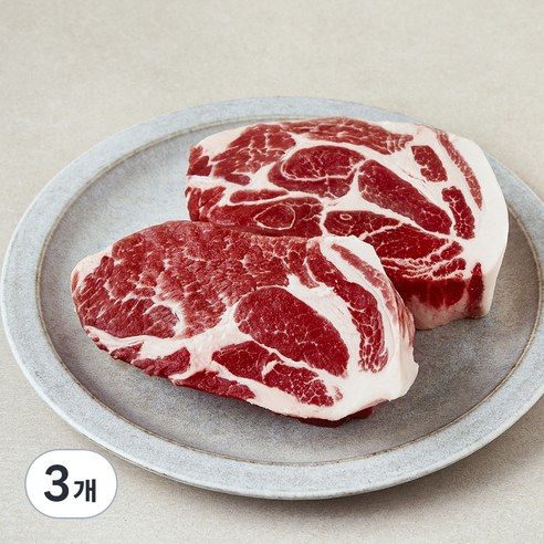 고급진 캐나다산 목살 보쌈용 (냉장), 3개, 1kg