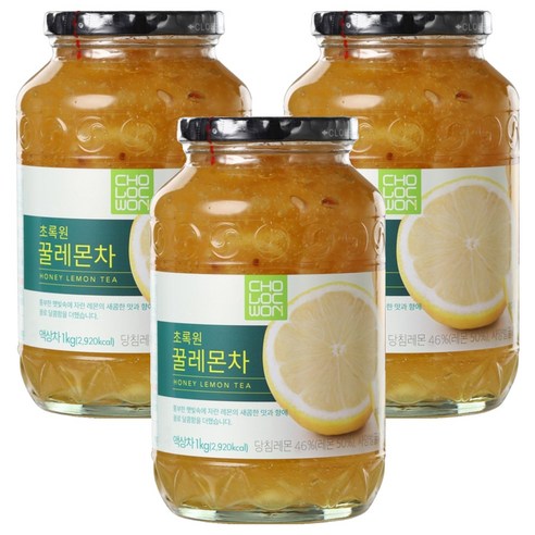 초록원 꿀레몬차, 1kg, 1개입, 3개