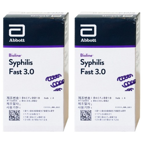애보트 바이오라인 씨필리스 패스트 3.0 매독검사키트 빠른자가진단, 2개