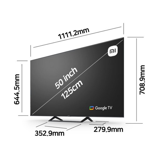 샤오미 4K UHD 스마트 TV, 125cm(50인치), L50M8-A2KR, 스탠드형, 고객직접설치