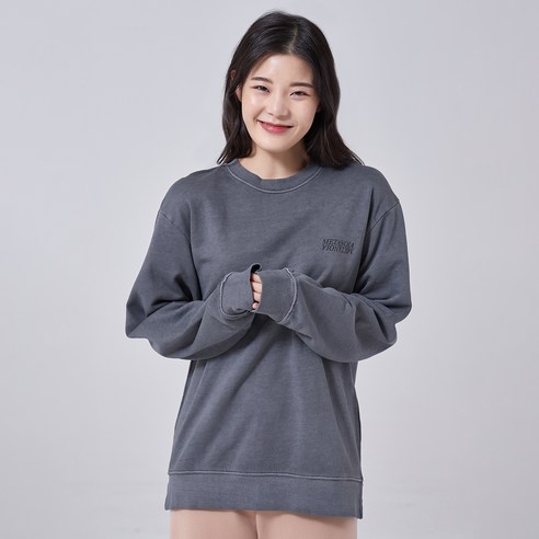 스파오 워싱 심플레터 맨투맨 SPMW949C85