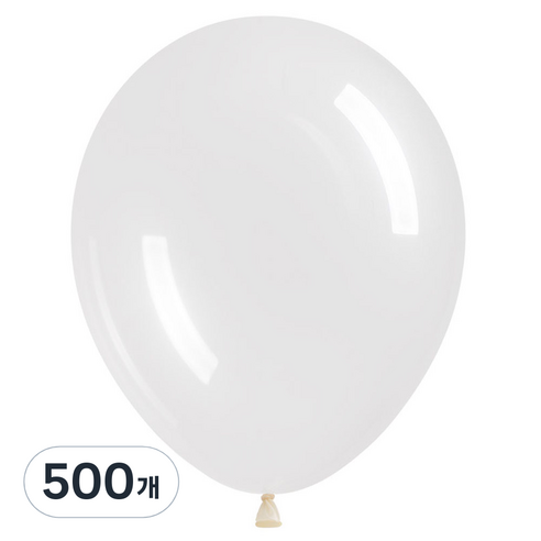 조이벌룬 풍선 13cm, 300 투명클리어, 500개