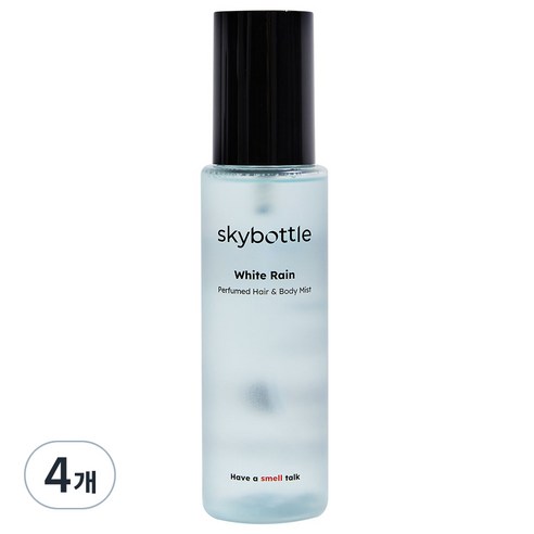 스카이보틀 퍼퓸 헤어 & 바디미스트 화이트레인, 100ml, 4개