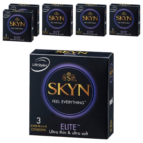Ansell SKYN 엘리트 콘돔, 3개입, 6개