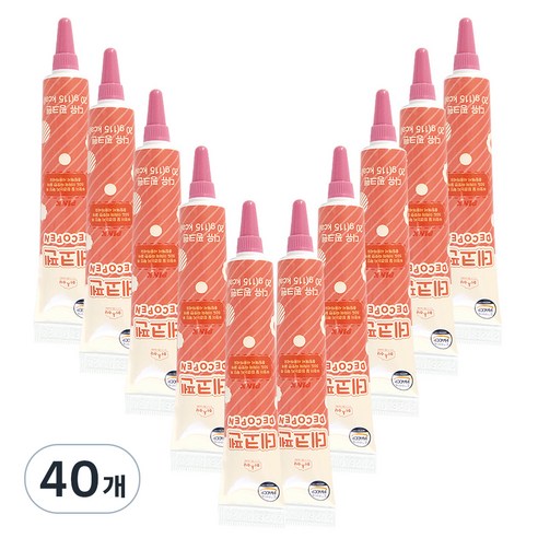 상상앤드 디유 데코펜 핑크, 20g, 40개