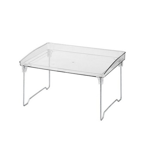 투명한 아름다움으로 공간을 밝히는 JUNBI 접이식 아크릴 선반 진열대