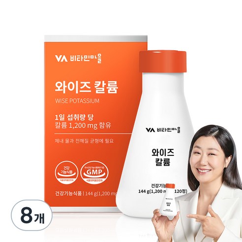 비타민마을 와이즈 칼륨, 120정, 8개