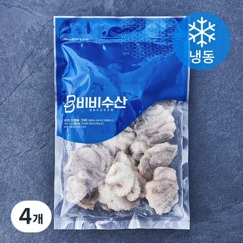 비비수산 살아있을때 얼린 주꾸미 (냉동), 4개, 500g(15~20마리)