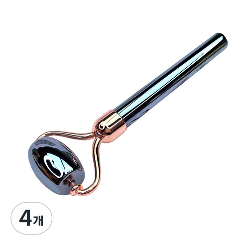 브릴리홈 테라헤르츠 원석 괄사 마사지 싱글 헤드 롤러 109.2 x 36mm BH1221-15, 브론즈, 4개