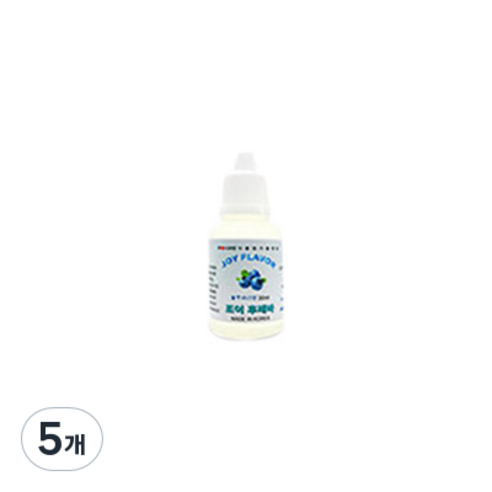 조이라이프 아로마조이 슬라임재료 조이후레바 30ml, 5개, 블루베리