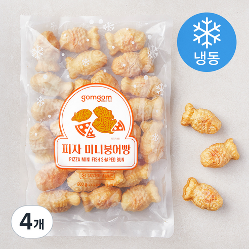 곰곰 피자 미니붕어빵 (냉동), 25g, 24개입, 4개