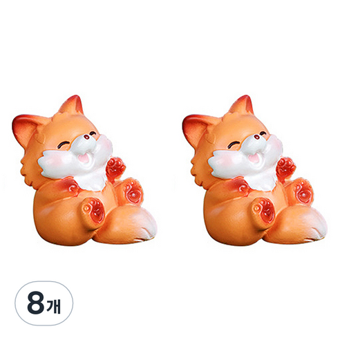 라벤티아 동물 장식품 여우 타입1, 8개