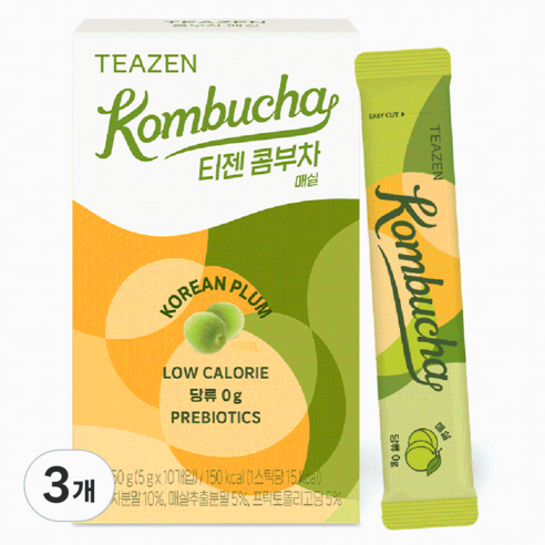 매콤한 맛에 건강까지, 티젠 콤부차 매실을 드셨나요?