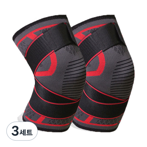 엠코어 스포츠 고탄력밴드 무릎보호대 K-12, 3세트