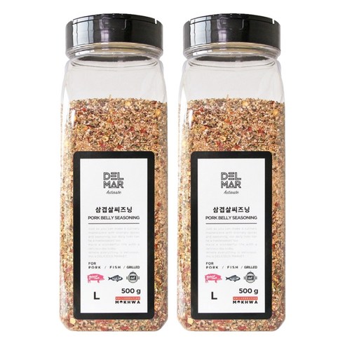 딜리셔스마켓 삼겹살시즈닝 대형, 500g, 2개