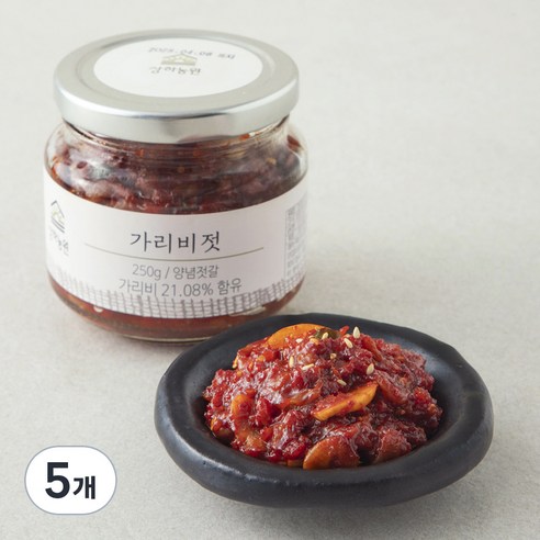 상하농원 가리비젓, 250g, 5개
