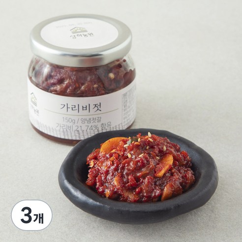 상하농원 가리비젓, 150g, 3개