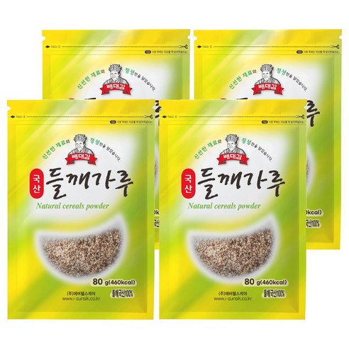 배대감 국산 들깨가루, 80g, 4개