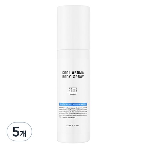 프레이포잇 쿨 아로마 바디 스프레이, 100ml, 5개