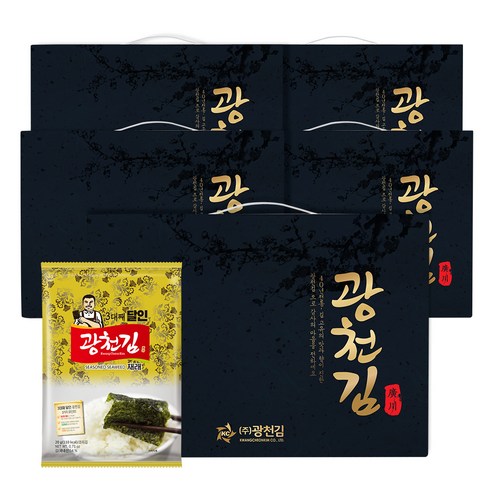 3대 달인의 광천김 재래 전장김 30-1호 선물세트 (10개입), 1세트 뇌새김