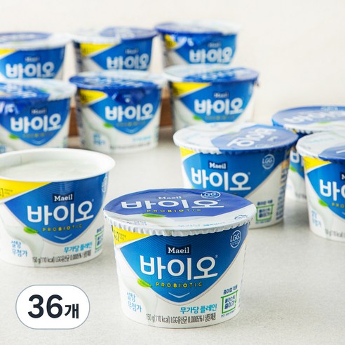 매일바이오 무가당 플레인 요거트, 150g, 12개입, 3개