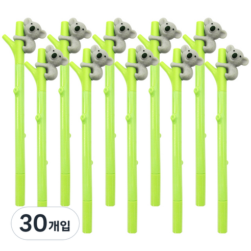 투영디자인 코알라젤펜 0.5mm, 그레이, 30개입