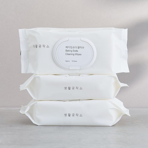 생활공작소 베이킹소다 행주 물티슈: 모든 가정에 필수적인 편리하고 저렴한 클렌징 솔루션