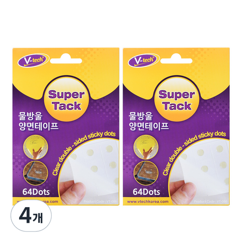 Vtech 물방울 양면 테이프, 4개