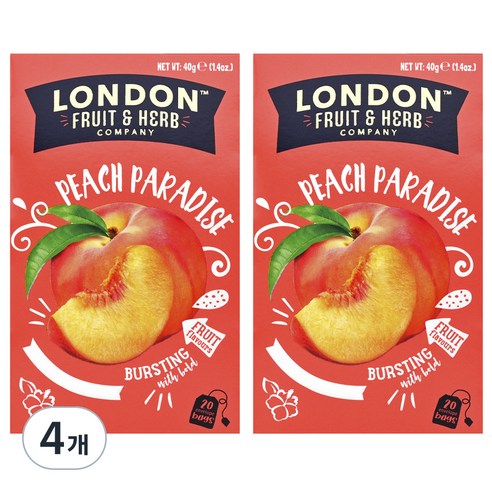 런던프룻 피치 파라다이스, 2g, 20개입, 4개
