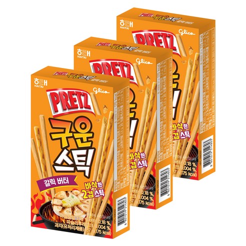프리츠 갈릭버터 과자, 37g, 3개