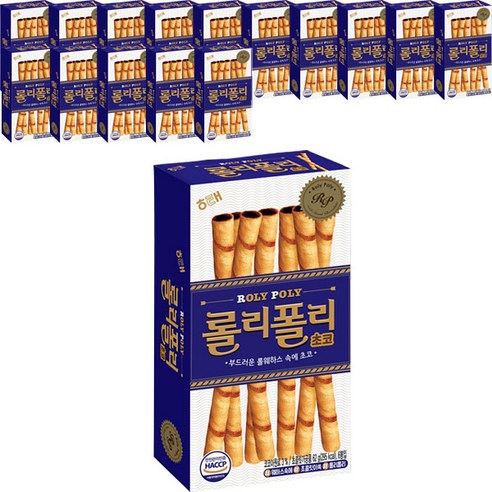 해태제과 롤리폴리 초코, 62g, 16개