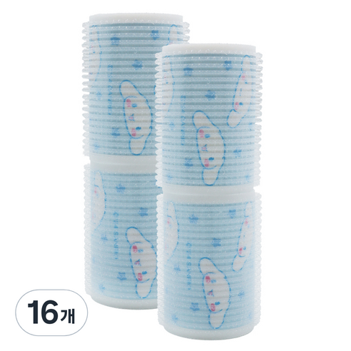 산리오 시나모롤 모션 헤어롤 40mm, 블루, 16개
