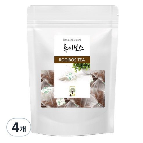 숲으로허브 루이보스 삼각티백, 1g, 100개입, 4개