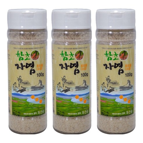 순천만 함초자염소금, 100g, 3개