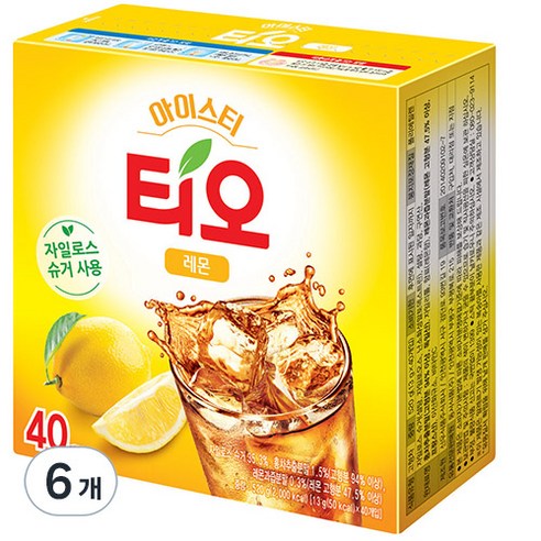 티오 아이스티 레몬맛, 13g, 40개입, 6개