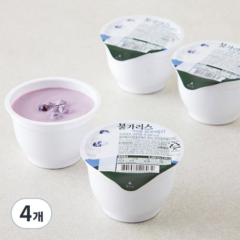 떠먹는 불가리스 요거트 블루베리 4개입, 340g, 4개