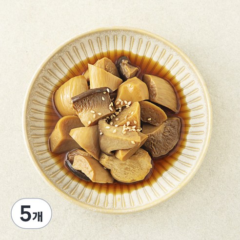 집반찬연구소 새송이 버섯조림, 140g, 5개