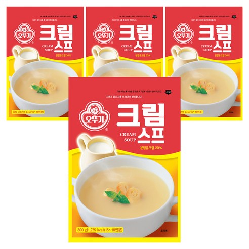 오뚜기 크림스프, 300g, 4개