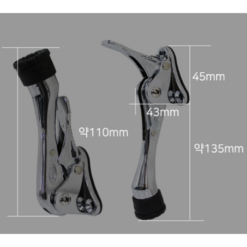 리빙이프 페달식 크롬 고급형 도어스토퍼