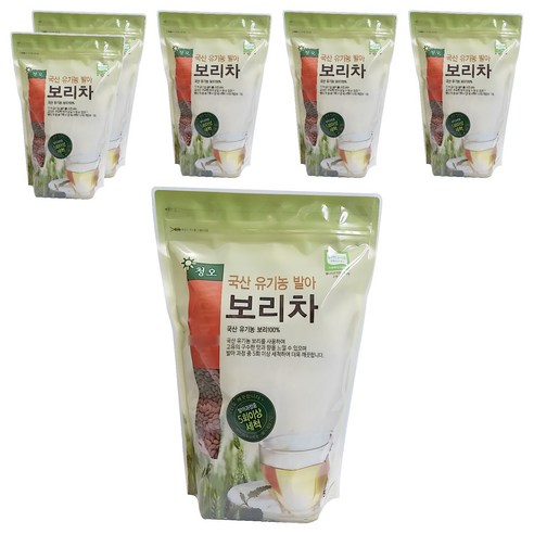 청오 국산 유기농 발아보리차, 500g, 1개입, 6개