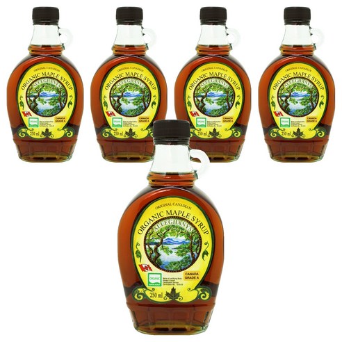 알레가니 유기농 메이플시럽, 250ml, 5개