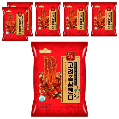 일광제과 고려홍삼캔디2, 6개, 700g