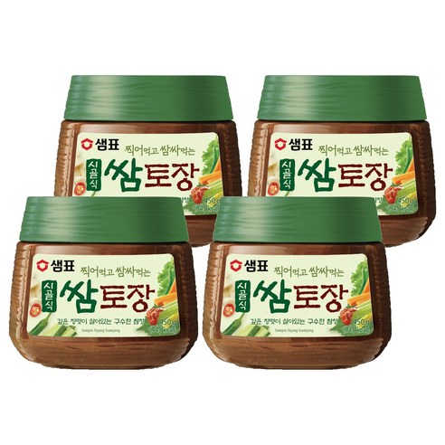 샘표 시골식 쌈토장, 450g, 4개