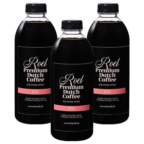 로엘 프리미엄 더치커피 에티오피아, 1L, 1개입, 3개