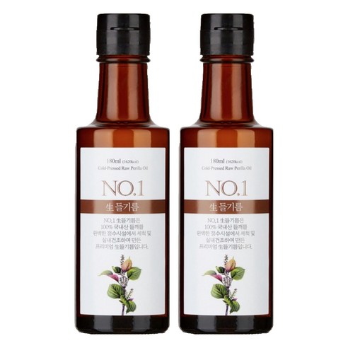 앤오일 생들기름, 180ml, 2개