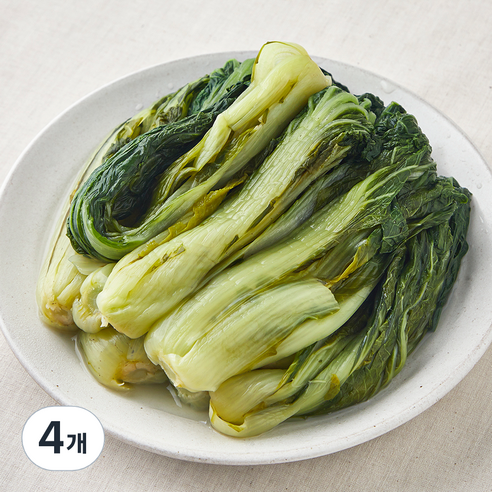 국내산 몸에 나물 데친 얼갈이, 1kg, 4개