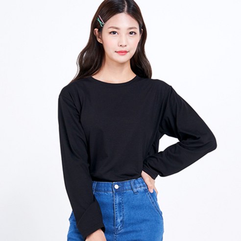 반에이크 여성용 찰랑 긴팔 티셔츠