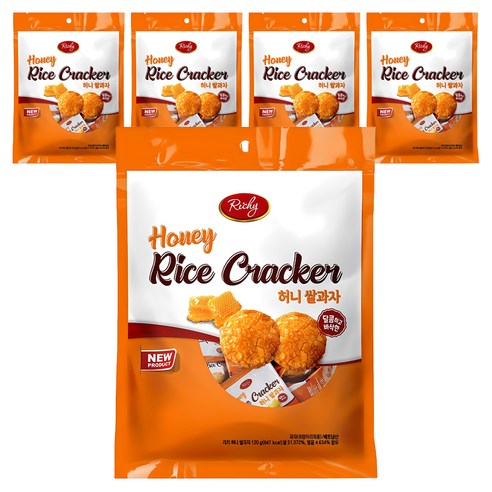 Richy 허니 쌀과자, 120g, 5개