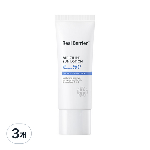리얼베리어 모이스처 선로션 SPF50+ PA++++, 40ml, 3개