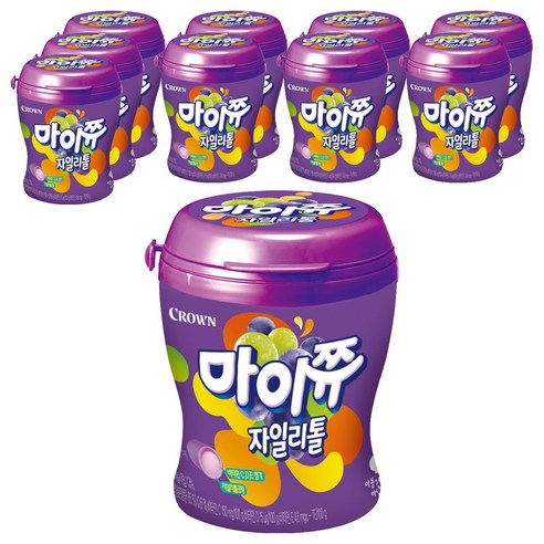 마이쮸 자일리톨 포도, 110g, 10개